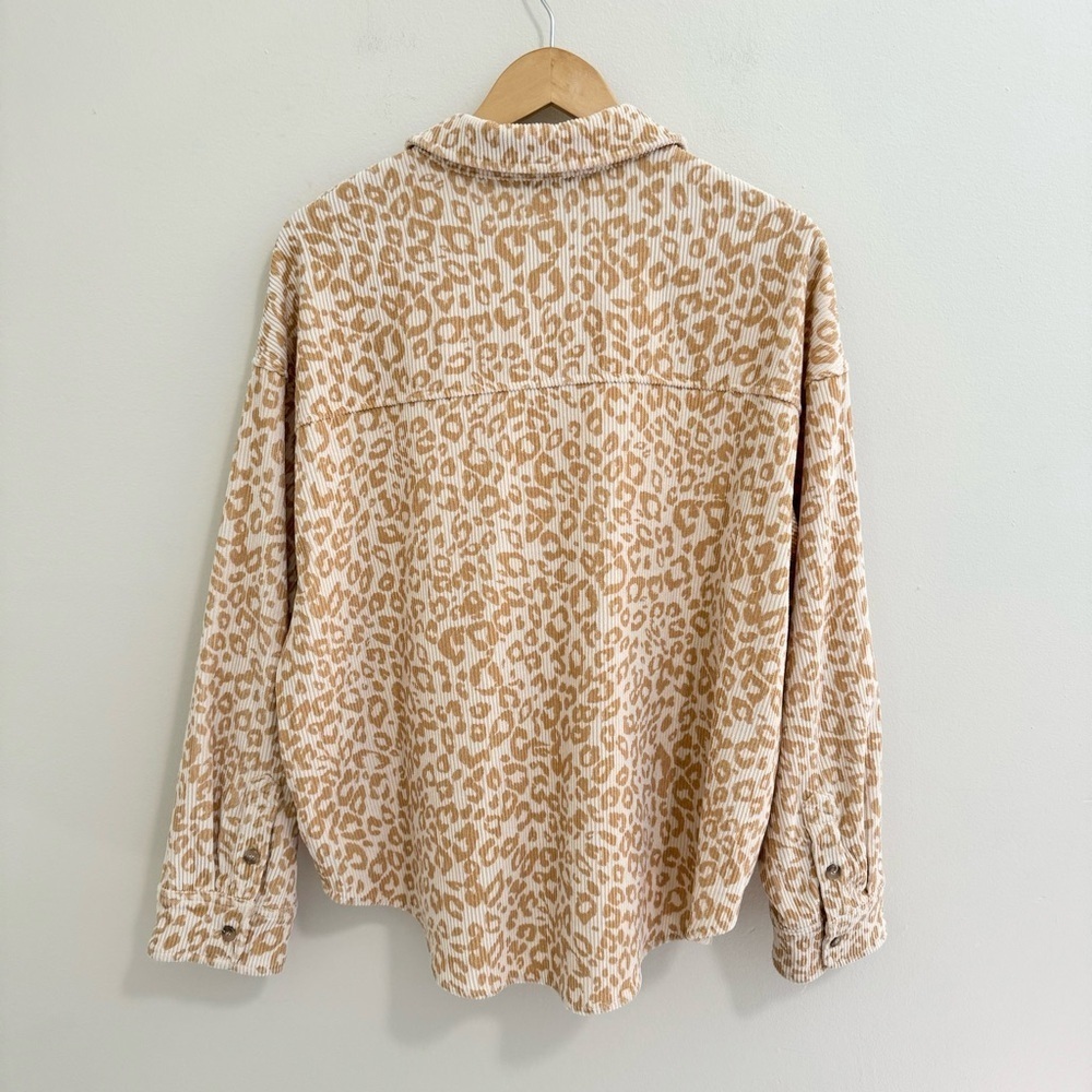 Wishlist Animal Print Corduroy Shacket - Picture 3 of 7